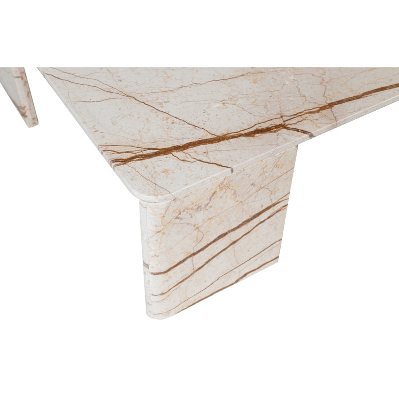 Table basse Livorno, Marbre beige