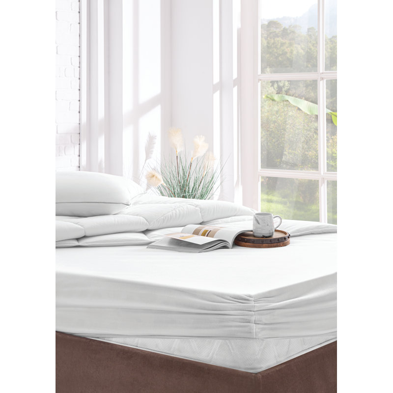 Tewksbury Mattress Protector, Noiseless Soft And Long Lasting, Machine Washable Up To 90 Degrees, Extra Long Twin