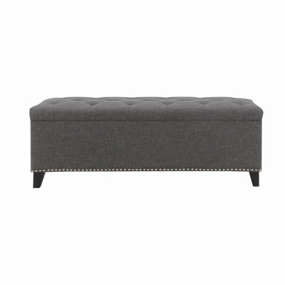 47.5" Storage Bench With Safety Close Hinge
