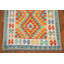Tapis géométrique en laine Kilim