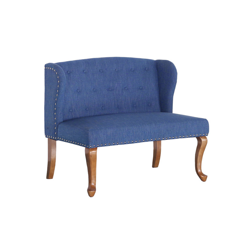 Alresford Upholstered 43.5'' Loveseat, Rosybrown