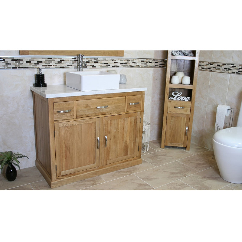 Rocco 1000mm Single Bathroom Vanity with Vessel Ceramic Basin