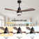 132cm 3 - Blade Modern Ceiling Fan With Remote Control And Light Kit