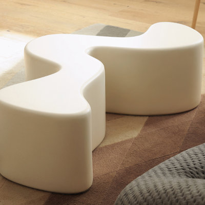 Cream style simple shape coffee table