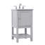 Ensemble de meuble-lavabo simple 19 po Narron-345642388