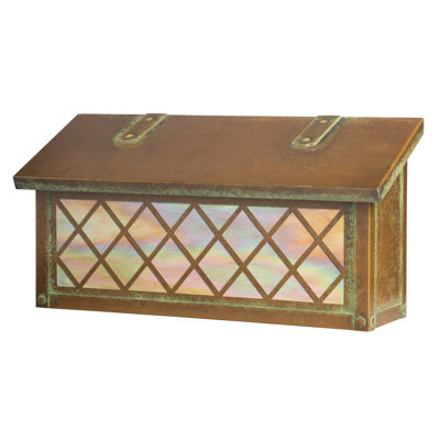 Milania Brass Wall Mounted Mailbox
