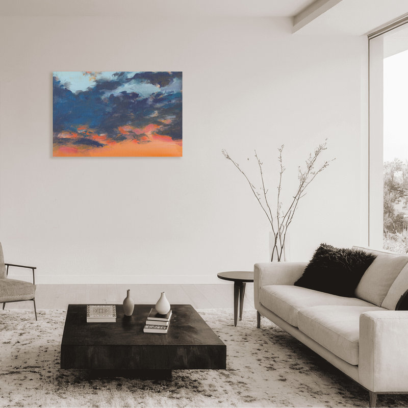 Coastal Retreat Asbury Park Sunset, 16" H x 24" W x 1.5" D, Wrapped Canvas, Does Not Apply