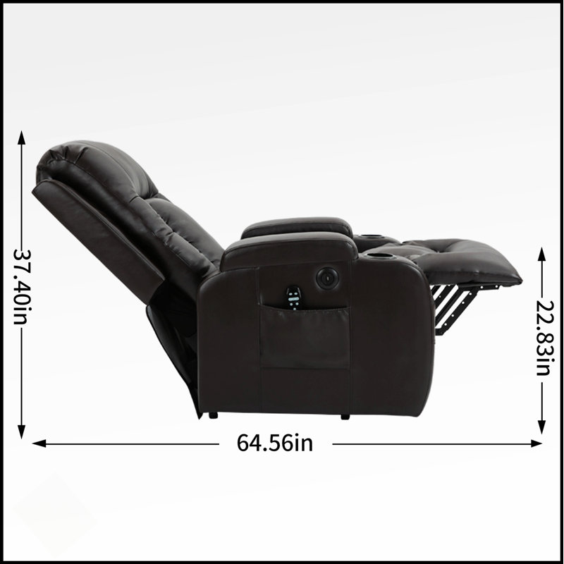 Fauteuil inclinable électrique Infinite Position, Brun