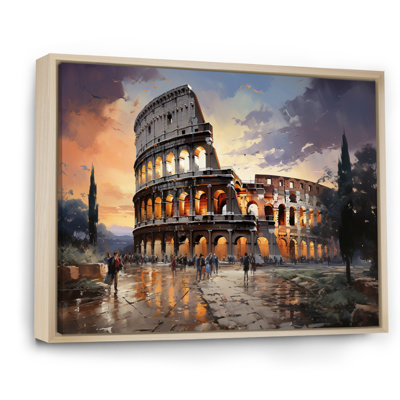 Beige, Italie, Colisée, Colosseo, sur toile