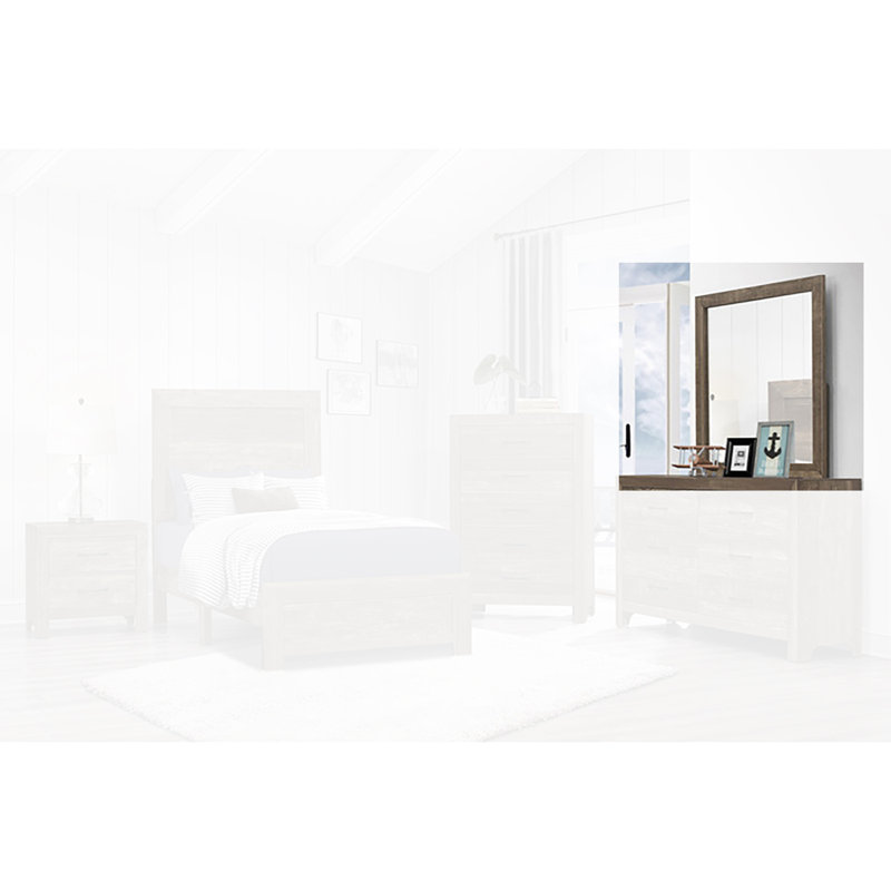 Miroir de commode Dormalee, Brun rustique