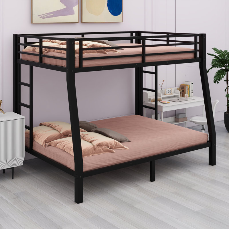 Lit superposé en métal silencieux et robuste - idéal pour les petites pièces, conçu pour minimiser les grincements pour les adolescents et les adultes