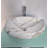 QieRao 16'' Marble Ceramic Oval Bathroom Sink