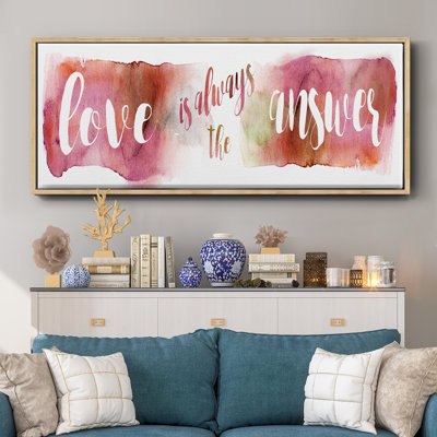 «Love is the Response» - Toile encadrée