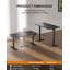 Adjustable Height MDF Steel Standing Desk with Built-In Electrical Outlet-986068926-986068917