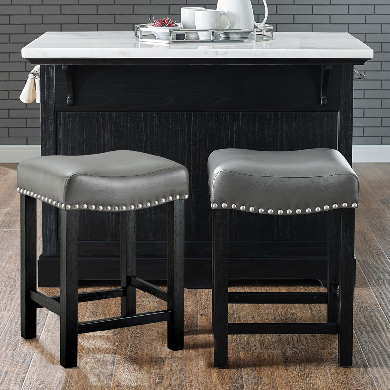 Erichsen 24.75" Counter Stool, Black