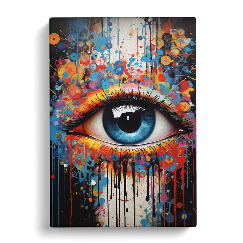 Eye Contemporary - Wrapped Canvas Print, 60cm H x 40cm W x 3cm D