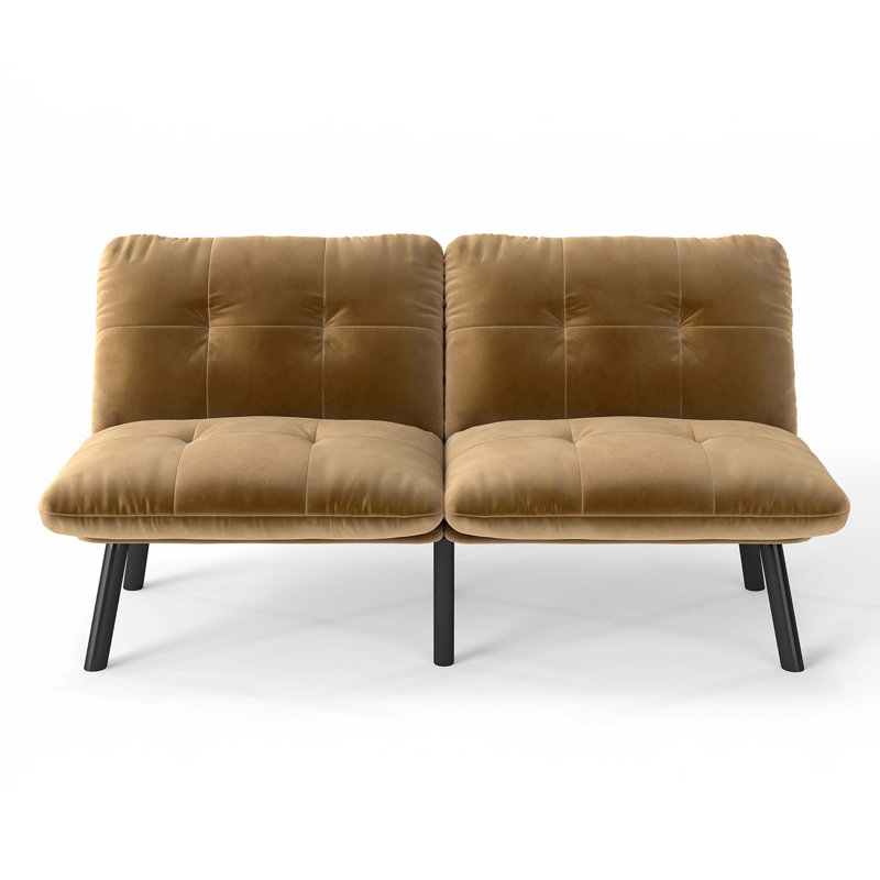 Convertible Folding Modern Sofa Bed, Brown