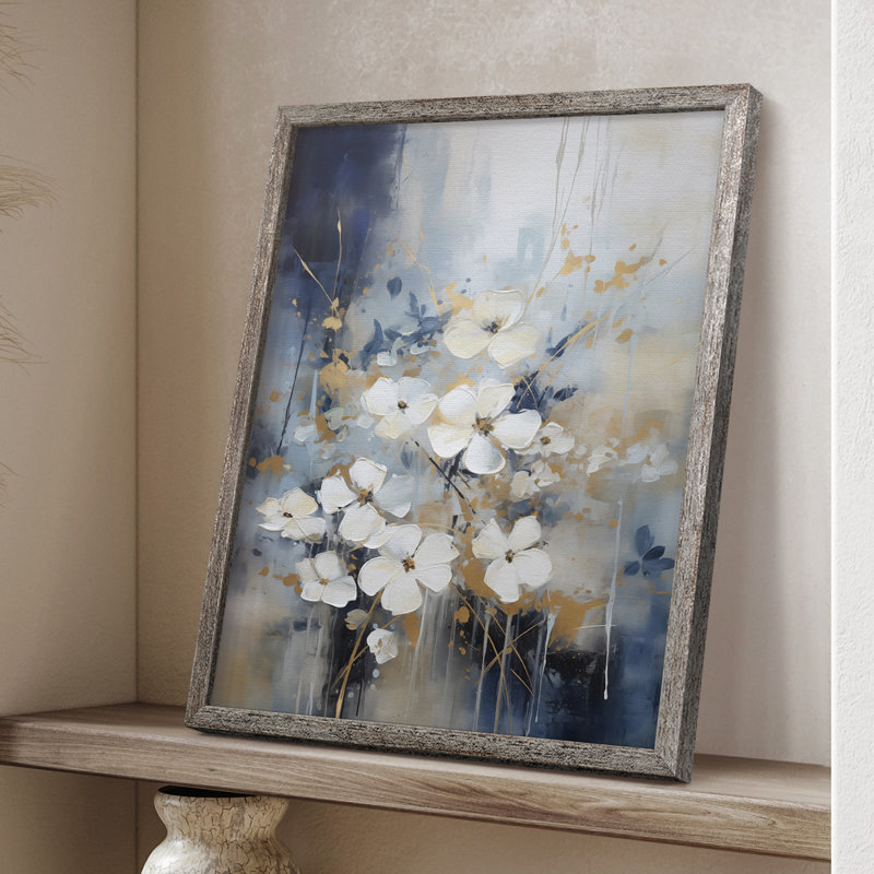 Reproduction encadrée FLORAL Series CCCCX - bois massif, H 11 po x l 9 po