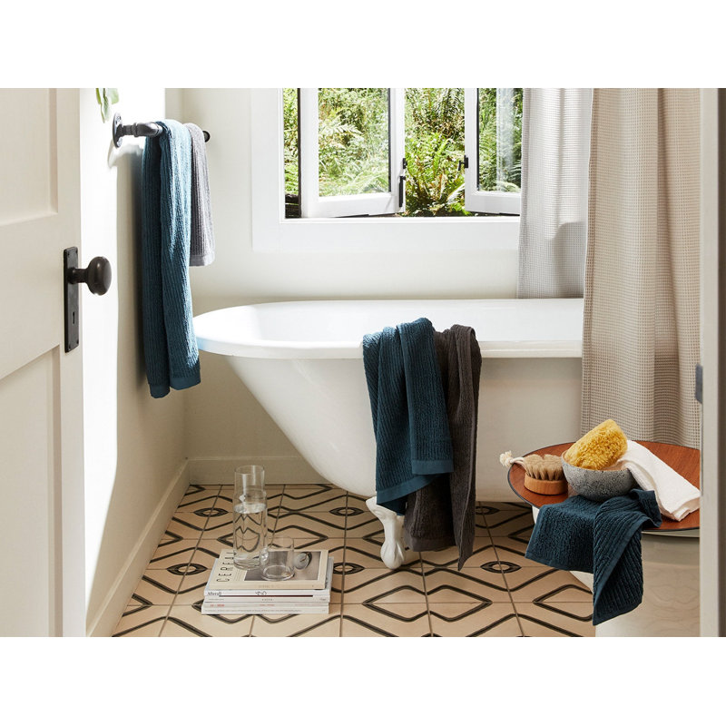 Temescal Ribbed Towel Set, Shadow,  Towel Set