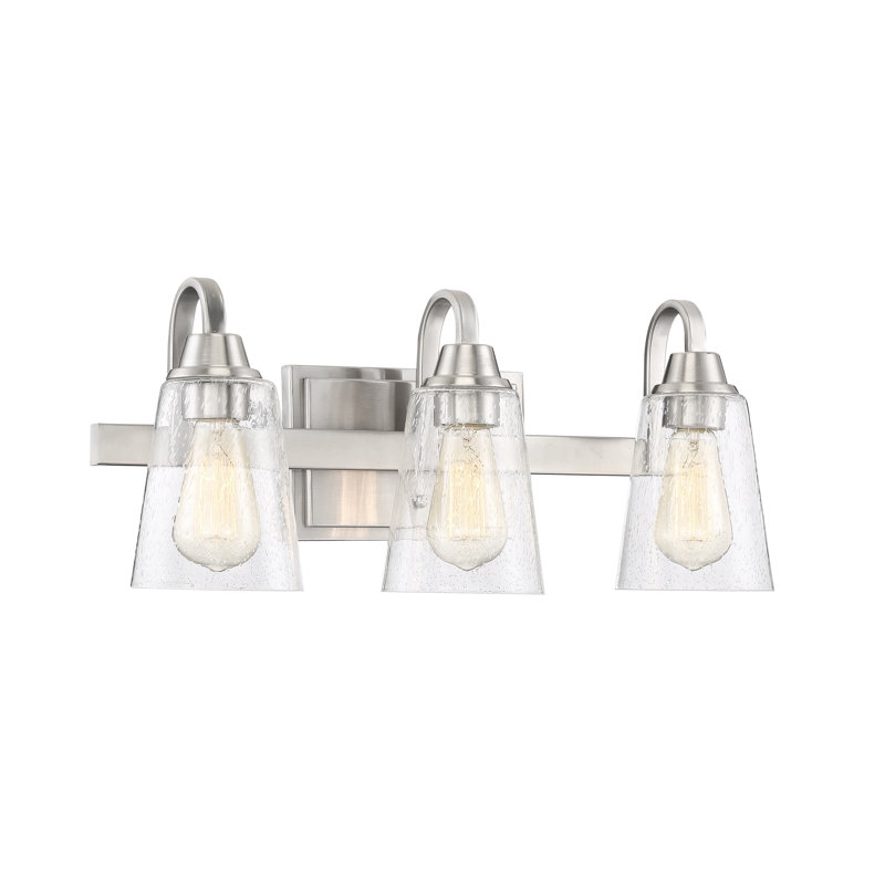 Willey 3 - Light Dimmable Vanity Light, Brushed Polished Nickel
