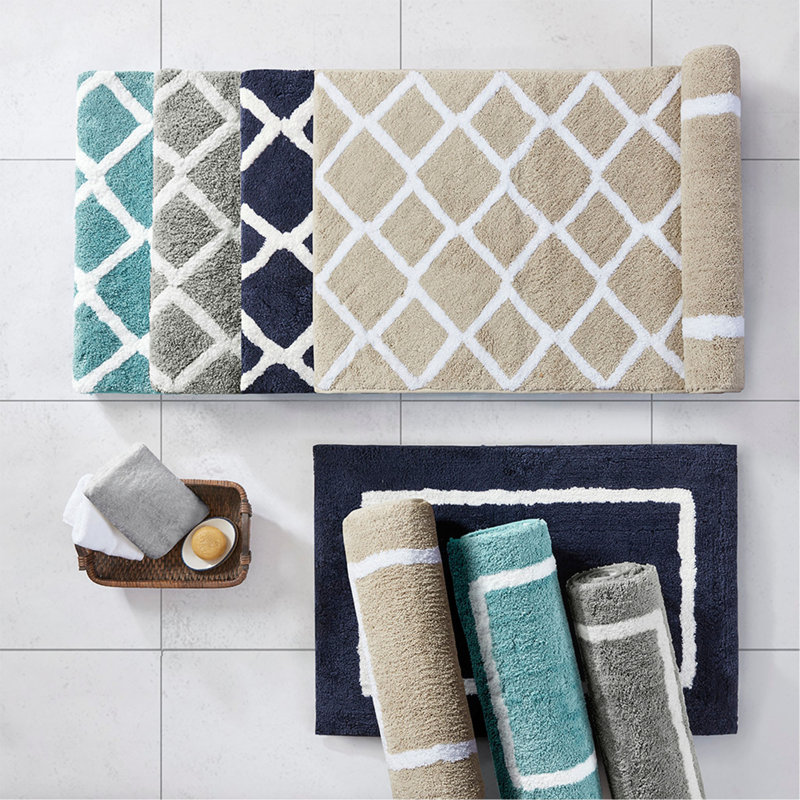 Reversible High Pile Tufted   Bath Rug