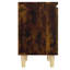 Spalding Bed Cabinet with Solid Wood Legs 40x30x50 cm-891934764