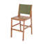 (Ensemble de 4) Tabourets de bar à hauteur de comptoir en bois d'acacia avec coussin et dossier en osier pour patio, bord de piscine et îlot de cuisine-1417686142