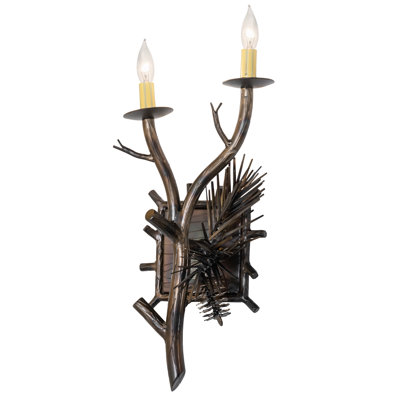 Lone Steel Candle Wall Light