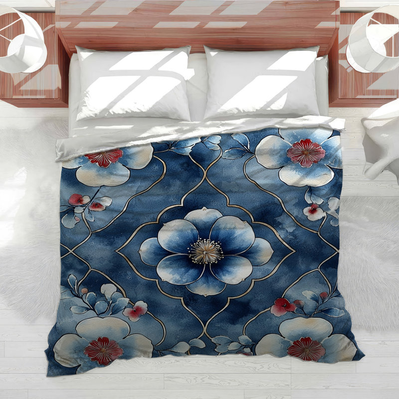 Édredon Floral Design Bedding, Édredon simple