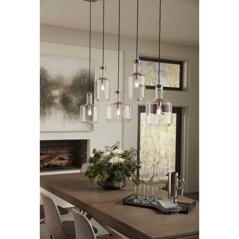 Longmeadow 1 - Light Single Pendant, 15.5" H x 9.44" W x 9.44" D, Silver