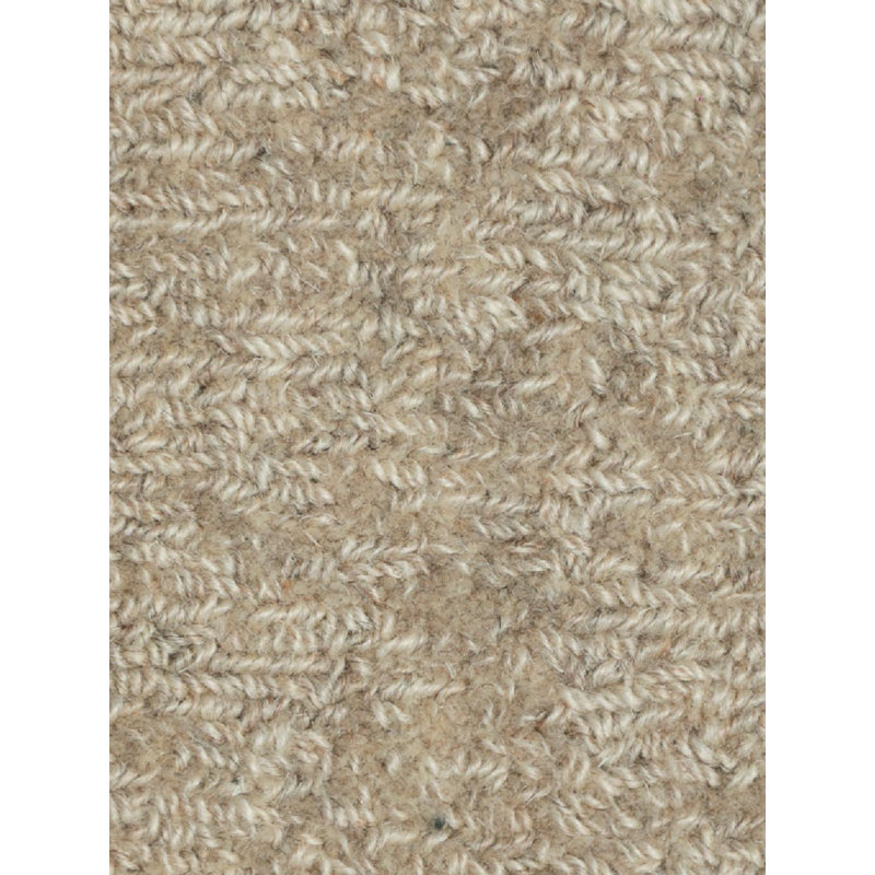 Vail Hand Loomed Wool Area Rug in Beige, Rectangle 5' x 8'