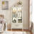 Cabinet Lighted Glass Cabinet Glass Wine Cabinet Curio Display Cabinet with Adjustable Glass Shelves 2 Doors and 1 drawer-481765121