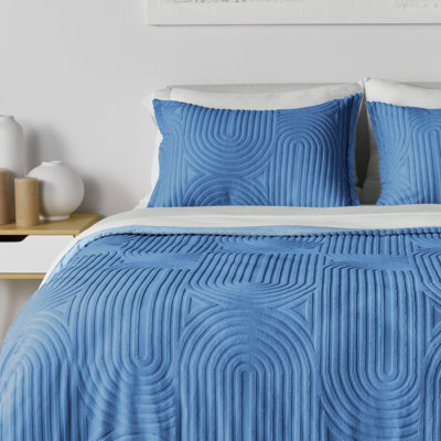 Ensemble de housse de couette et taie décorative Bedgear Performance - Taille grand | Literie respirante avec technologie PowerSnap | Tissu lavable à l'humidité pour les dormeurs chauds - Housse douce et lavable 88 po x 92 po