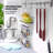 OVENTE Silicone Spatula Set of 5, Food Grade Rubber Spatula with High Heat Resistant, BPA-Free and Dishwasher Safe, Nonstick Kitchen Utensils for Baking, Cooking and Mixing, Red SP12305R-55042878