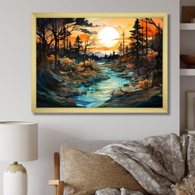 «Almpoo Ink River Harmony II», reproduction sur toile