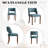 4-Piece Chenille Upholstered Solid Wood Dining Chair Set-845909767