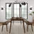 Pine Solid Wood Solid Wood Top Four Leg Dining Set-895667977