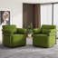 Fauteuil demi-tonneau rembourré et pivotant-41376913