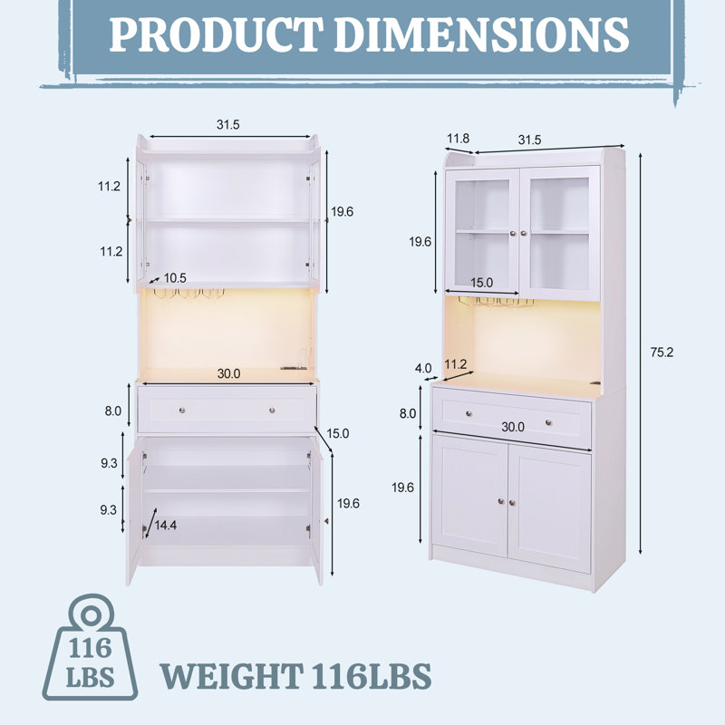 Aldrina 70.87'' Kitchen Pantry