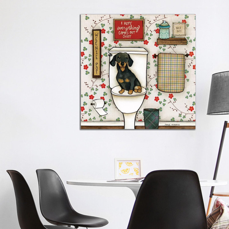 « Weenie pot » par Jamie Morath-impression, Pas de tapis, Toile tendue, H 37 po x l 37 po x P 1,5 po