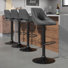 Licon Swivel Upholstered Adjustable Height Counter Stool