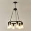 Lustre en roue de chariot 23 lumières 23,62 "moderne avec lumière (sans ampoules) pour salle de bain de chambre à coucher, salon - E26 - brun café-905924393