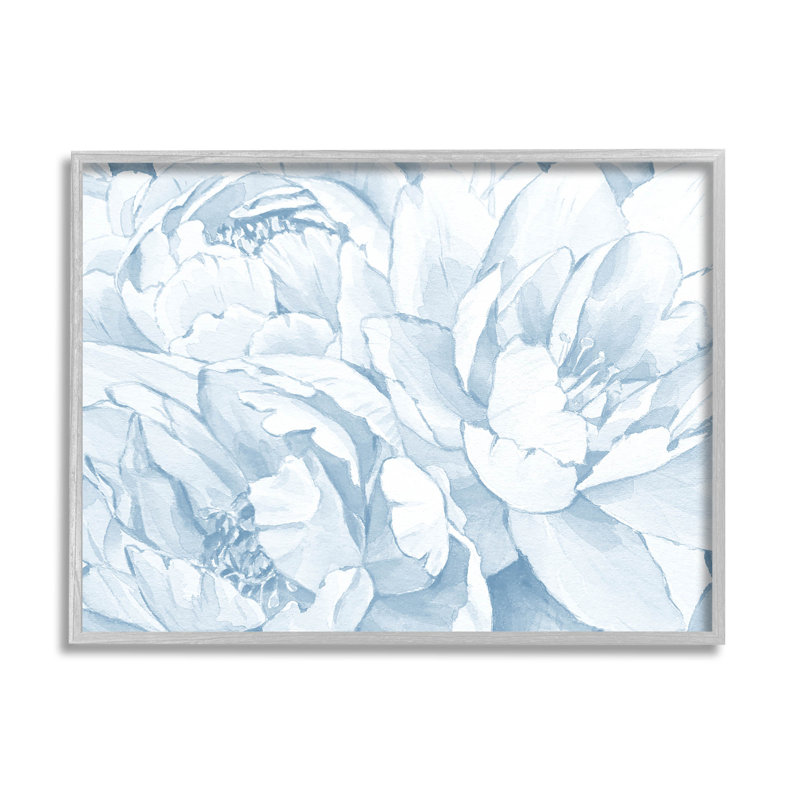 Pivoine blanche délicate, giclée par Lil 'Rue, H 11 po x l 14 po x P 1,5 po, Estampe numérique Farmhouse