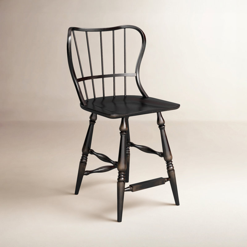 CiaoBella 24" Counter Stool, Black, Counter Stool (24" Seat Height)