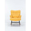 Chaise berçante rembourrée avec dossier haut Teddy