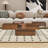 Square Coffee Table With 3 Drawers-2129087173