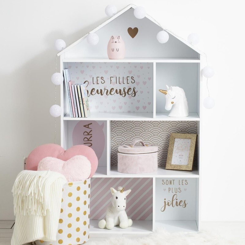 Suranne 73.5Cm W Toy Storage in Pink/Grey
