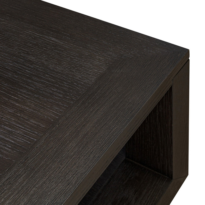 Thomas Square Coffee Table-Dark Anthracite Oak, Dark Anthracite Oak