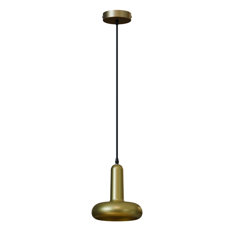 Crystol 1 - Light Dome Pendant, Yellow Brass