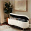 Banc de rangement à dessus rabattable Boucle crème Voir ci-dessous Banc simple, confortable, durable et multifonctionnel-73671451